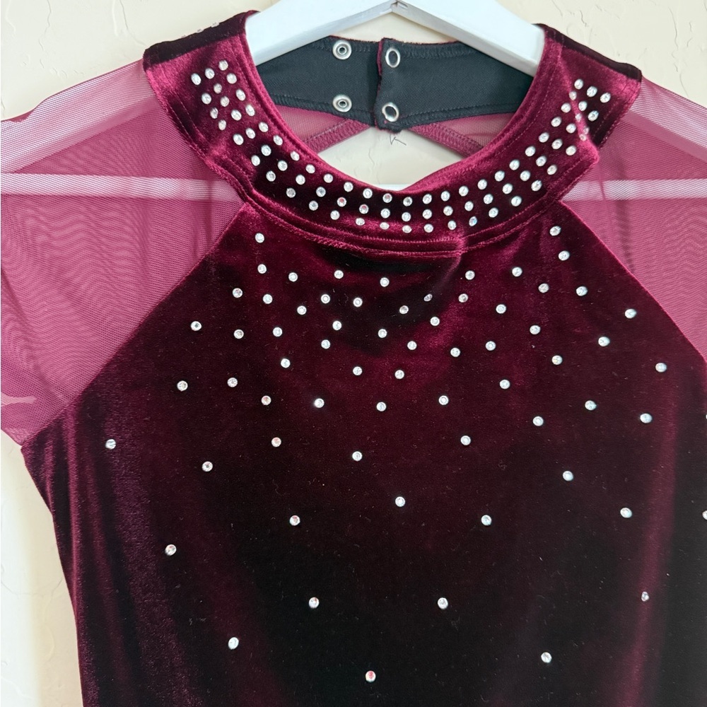 Weissman Burgundy Dance Costume - image 3
